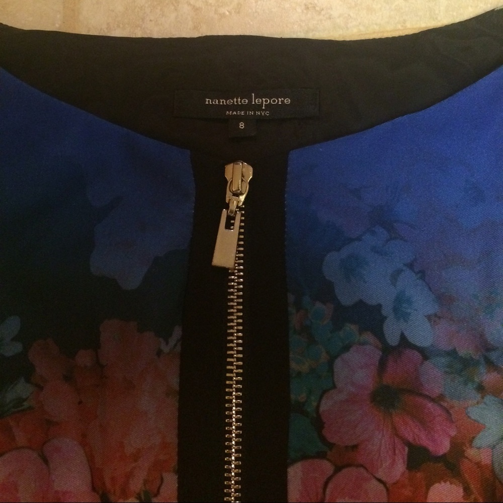 Nanette Lepore floral dress size 8 - Picture 2 of 4